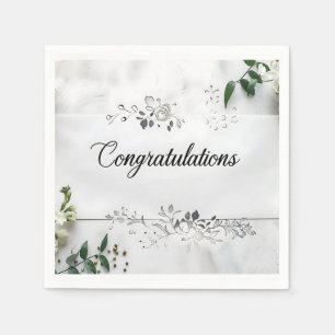 Glückwunsch zum Hochzeitspapier Napkin Serviette