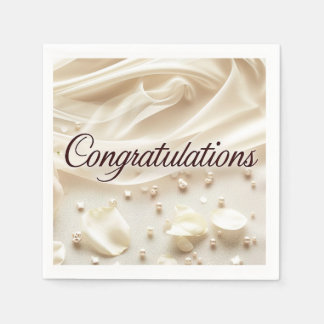Glückwunsch zum Hochzeitspapier Napkin Serviette
