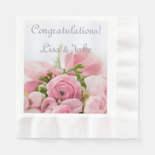 Glückwunsch zum Hochzeitspapier Napkins Serviette