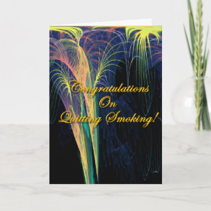 Glückwunsch zum Rauchen Karte
