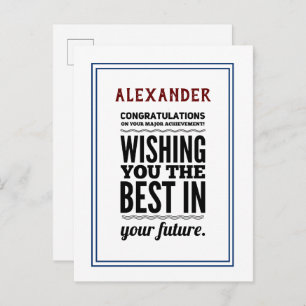 Glückwunsch zur Errungenschaft Postkarte