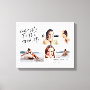 Glückwunsch zur graduierten multi Foto-Leinwand Leinwanddruck