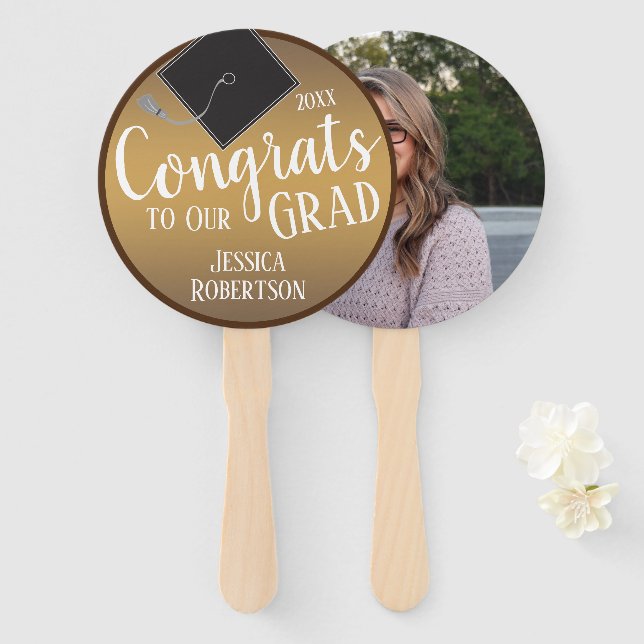 Glückwunsch zur Grand Class 2021 Foto Fächer (Vorne und Hinten)