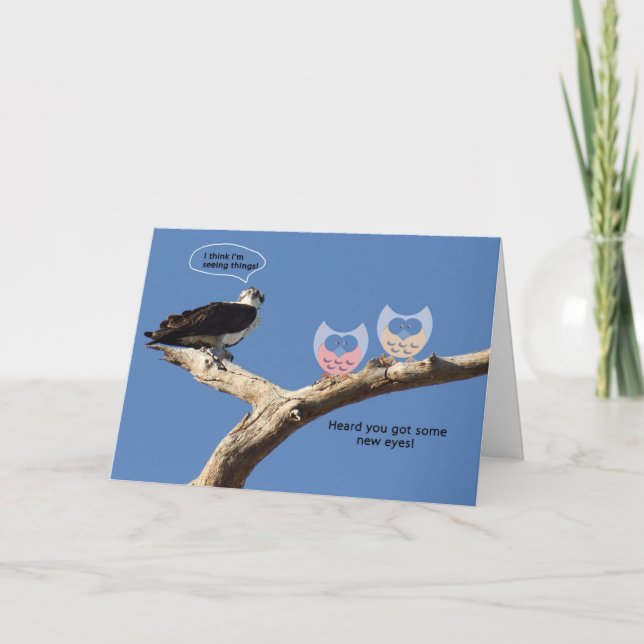 Glückwunsch zur Operation von Cataract, Spaß Karte (Vorderseite)