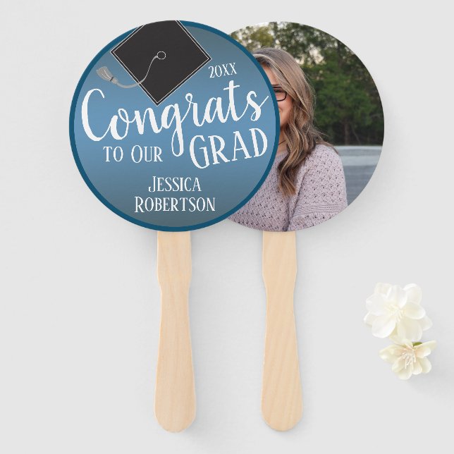 Glückwunsch zur "Our Grad Class" des Fotos 2022 Fächer (Vorne und Hinten)