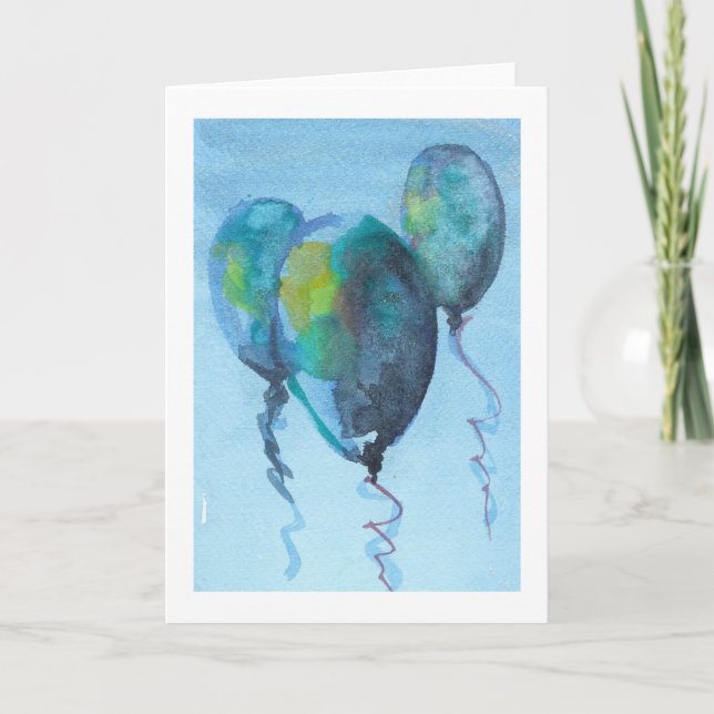 Glückwunschballons Karte (Vorderseite)