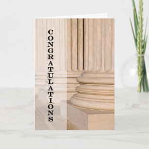 Glückwünsche an die Bar Law Test Exam Karte