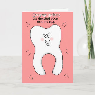 Glückwünsche an Getting Your Braces Karte