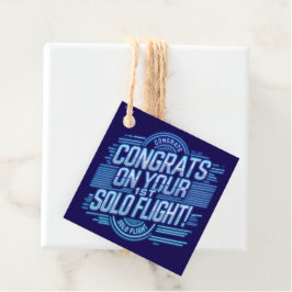 Glückwünsche auf Ihrem 1. Solo Flug! Geschenkanhänger