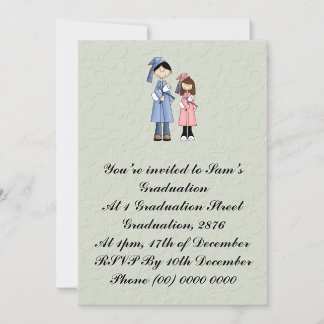 Glückwünsche auf Ihrem Abschluss Einladung (Vorderseite)