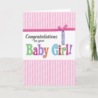 Glückwünsche auf Ihrem neuen Baby Karte
