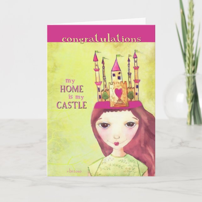 Glückwünsche auf Ihrem neuen Zuhause Karte (Vorderseite)