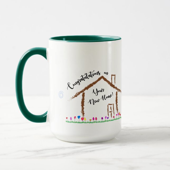 * Glückwünsche auf Ihrem neuen Zuhause * Tasse (Links)