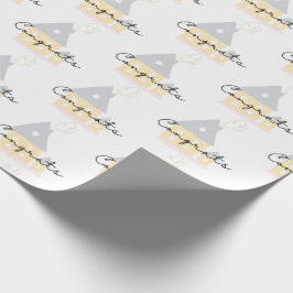 Glückwünsche auf Ihrem neuen Zuhause-Wrapper Geschenkpapier
