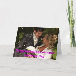 Glückwünsche auf Ihrem weddin… Karte