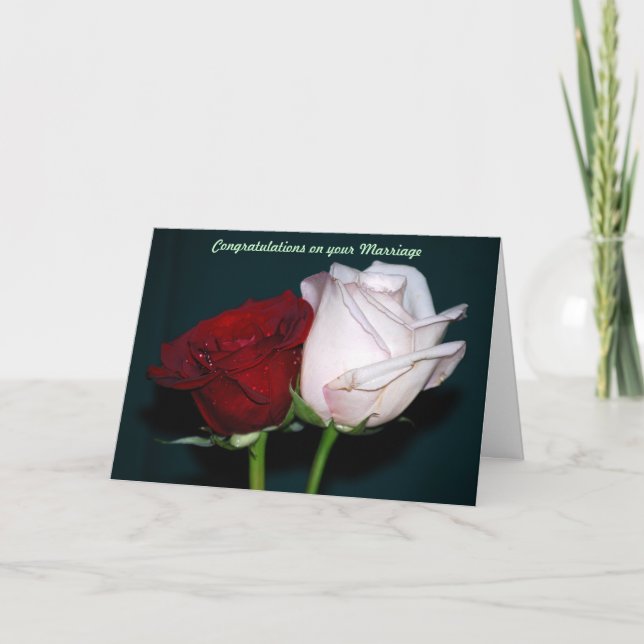 Glückwünsche auf Ihrer Heirat Karte (Vorderseite)