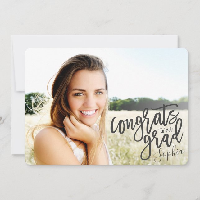 GLÜCKWÜNSCHE AUF UNSEREM GRAD-SCRIPT-ABSCHLUSS ANKÜNDIGUNG (Vorderseite)