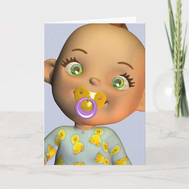 Glückwünsche ein schönes Baby Karte (Vorderseite)