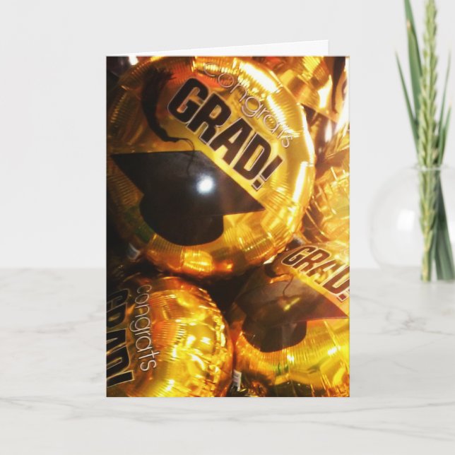 "GLÜCKWÜNSCHE GRAD!" Gratulationskarte Karte (Vorderseite)