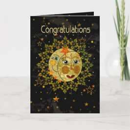 Glückwünsche graduieren, SONNEN sich, MOON, Karte