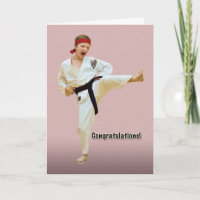 Glückwünsche, Karate-Gurt-Förderung, schwarz