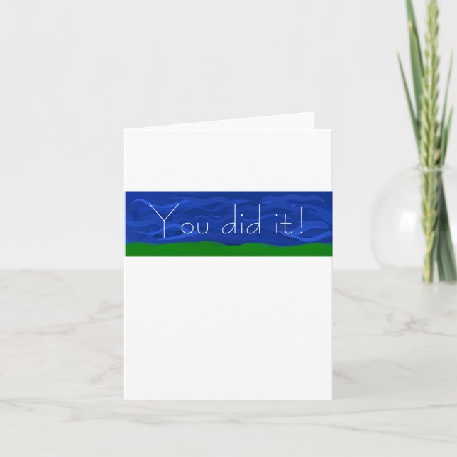 Glückwünsche! Karte (Vorderseite)