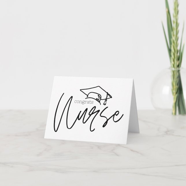 Glückwünsche Krankenschwester! Krankenversicherung Karte (Vorderseite)