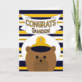 Glückwünsche - Navy Grandson Karte