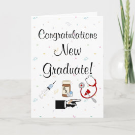 Glückwünsche neuer Absolvent-Krankenschwester Spaß Karte