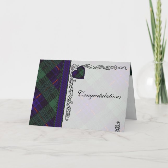 Glückwünsche - schottischer karte (Vorderseite)