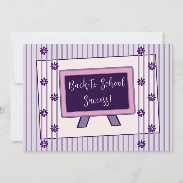 Glückwünsche über die Rückkehr zur Schulflatkarte (Vorderseite)