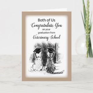 Glückwünsche von beiden von uns auf VeterinärScho Karte