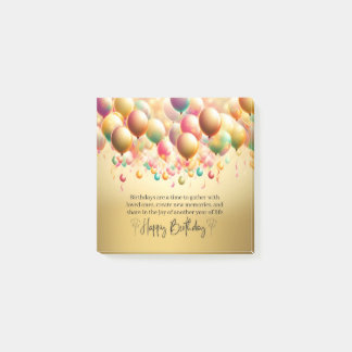 Glückwünsche zum leuchtenden Geburtstag Post-it Klebezettel