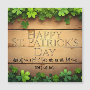 Glückwünsche zum St. Patrick's Day 🍀 Magnetkarte