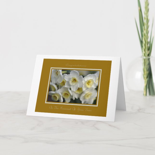 Glückwünsche zur Verlängerung Ihrer Stimme Karte (Vorderseite)