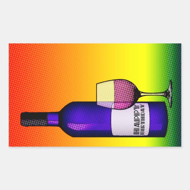 Glückwunschjubeln Rechteckiger Aufkleber (Vorderseite)