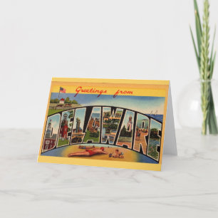 Glückwunschkarte aus Delaware Karte