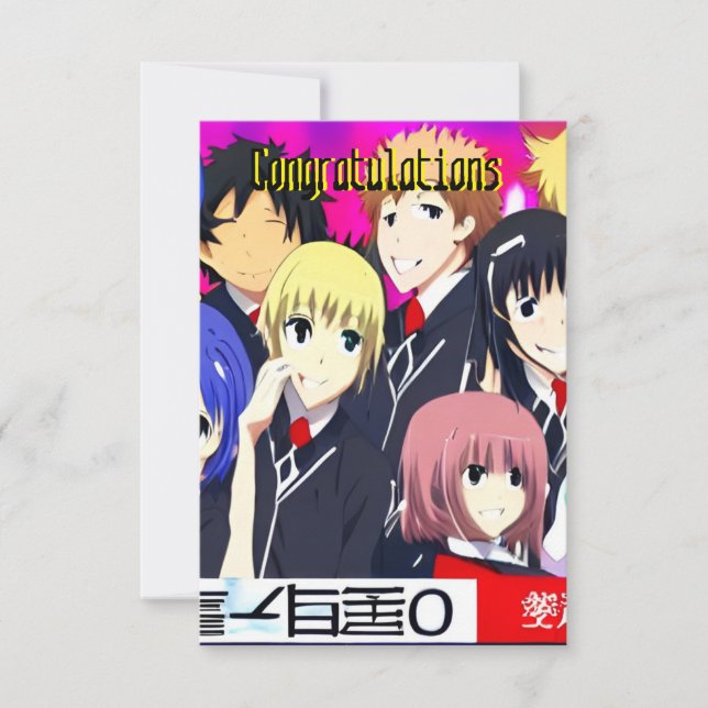 Glückwunschkarte Dankeskarte (Vorderseite)