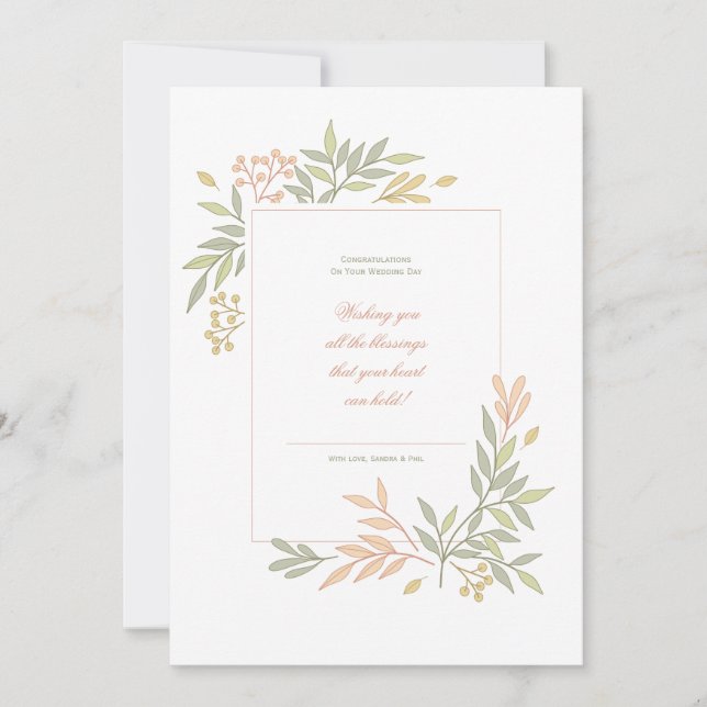 Glückwunschkarte Feiertagskarte (Vorderseite)