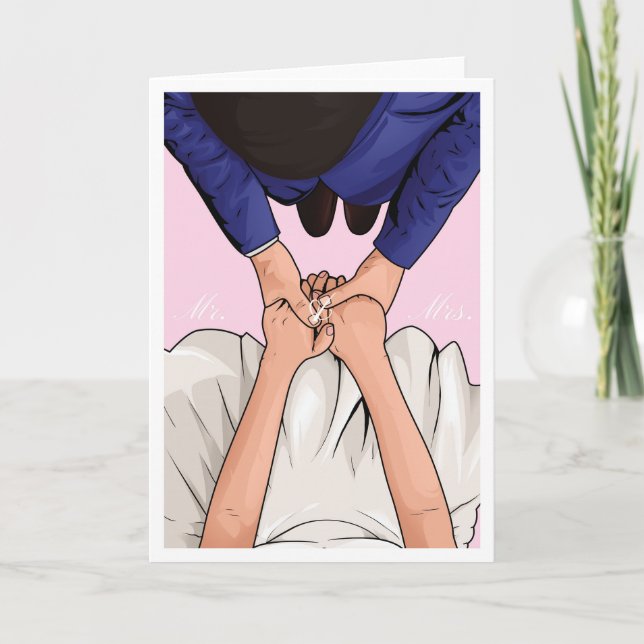 Glückwunschkarte für Braut und Groom Hochzeit Karte (Vorderseite)