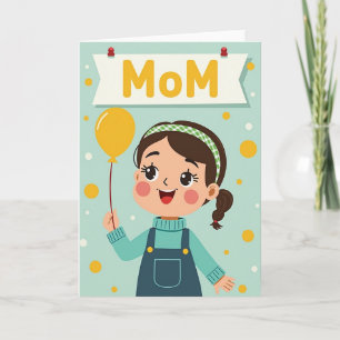 Glückwunschkarte für Mama Karte
