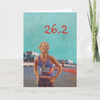 Glückwunschkarte für Marathoner - 26.2