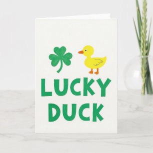 Glückwunschkarte Lucky Duck Karte