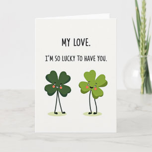 Glückwunschkarte 'Lucky Love' Karte