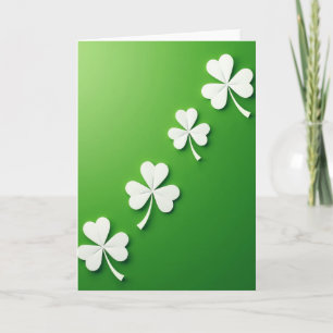 Glückwunschkarte Lucky Shamrock Karte