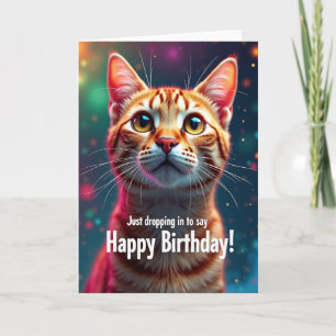 Glückwunschkarte mit goldenen Augen zum Geburtstag Karte