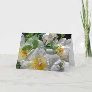 Glückwunschkarte zum 25. Hochzeitstag Karte