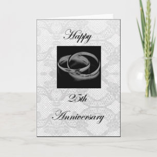 Glückwunschkarte zum 25. Jubiläum Karte