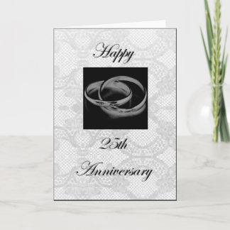 Glückwunschkarte zum 25. Jubiläum Karte