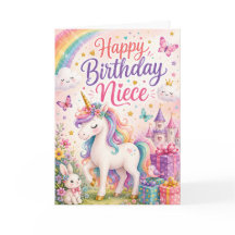 Glückwunschkarte zum Geburtstag Nichte Magisches E